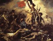 Eugene Delacroix The 28ste July De Freedom that the people leads china oil painting reproduction